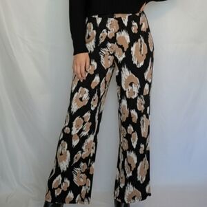 IMAN Print Pull On Pants Women's Size XL Tall #127